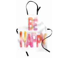 Watercolor Inscription Art Apron