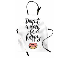 Donut Worry Words Stains Apron