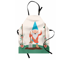 Funny Character in the Garden Apron