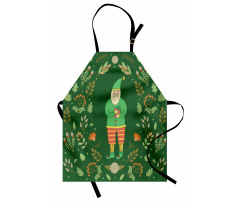 Botanical Herbs and Branches Apron