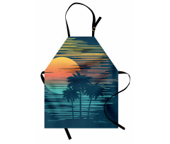 Evening Sun Sea Sky Apron