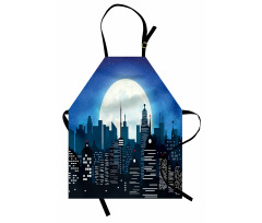 Modern Capital Moon Night Apron