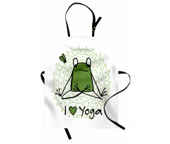 I Love Yoga Words Apron