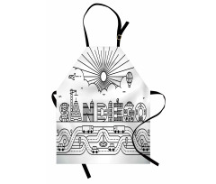 City Typography Letters Apron