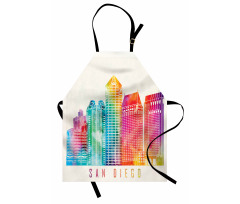 Watercolored Landmarks Apron