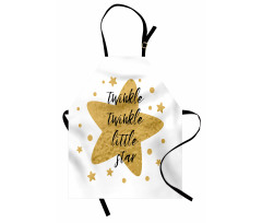 Grungy Style Retro Lettering Apron