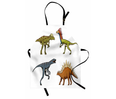 Reptile Fossils Animals Apron