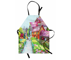 Rural Old Village Houses Apron