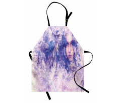 Atlas with a Face of a Woman Apron