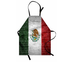 Ülkeler ve Şehirler Mutfak Önlüğü Meksika Bayrak Desenli