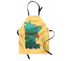 Mosaic Design State Map Apron