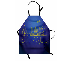 Line Art Style St Paul Apron