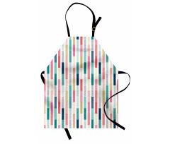 Avant-Garde Color Stripes Apron