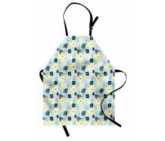 Pastel Tone Abstract Petals Apron