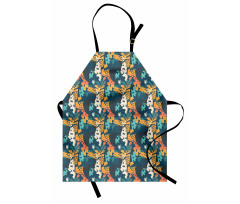 Paintbrush Petals Sketchy Apron