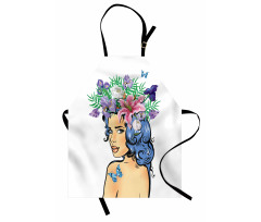 Floral Spring Woman Teen Apron