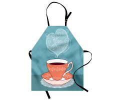 Teatime Calligraphy with a Cup Apron