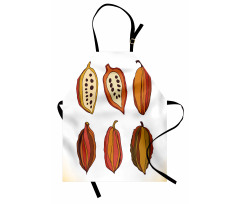 Tropical Fruit Beans Graphic Apron