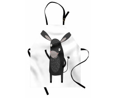 Happy Donkey with a Smile Apron