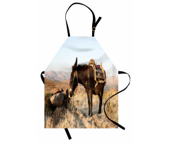 Greek Donkey in Mountains Apron