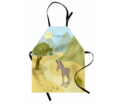 Wildlife Habitat Flat Design Apron