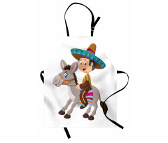 Mexican Man with Sombrero Apron