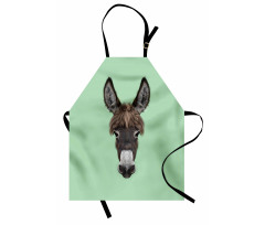 Illustrated Animal Portrait Apron