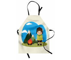 Kid Campfire on Mountains Apron