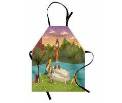 Best Friends Go Camping Apron