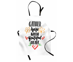 Autumn Season Maple Leaves Apron