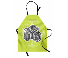 Sketch Style Camera Design Apron