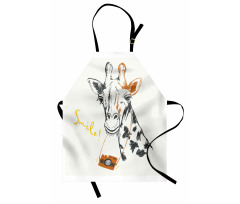 Smile Words with Giraffe Apron