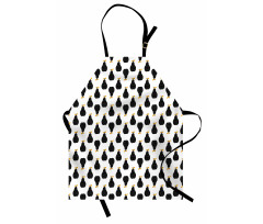 Abstract Silhouette Pattern Apron
