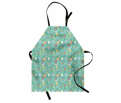 Tulips Daisy Lily Blooms Apron