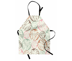 Retro Style Monstera Leaf Apron