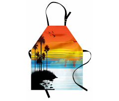 Sunset Sky with Seagulls Apron