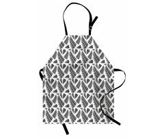 Bunch of Leaves Pattern Exotic Apron