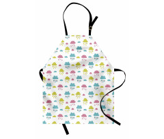 Stripes Dots Circles Triangle Apron