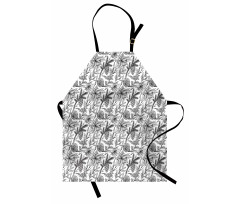 Mistletoe Dogwood Flower Apron