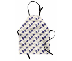 Blooming Dog Roses Leaves Apron