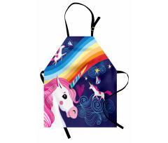 Mythical Animals in the Sky Apron