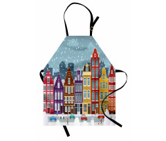 Dutch Town in the Winter Apron