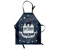Travel Words with Stars Apron