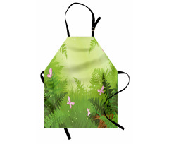 Cartoon Woodland Pattern Apron