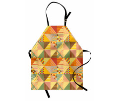 Colorful Triangle Patches Apron