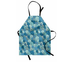 Waves in the Ocean Doodle Apron