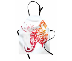 Bird Swirly Wings Apron