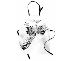 Minimalist Mystic Bird Fly Apron