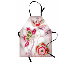 Mystic Bird Eastern Floral Apron