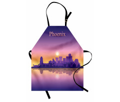 American City Skyline Dawn Apron